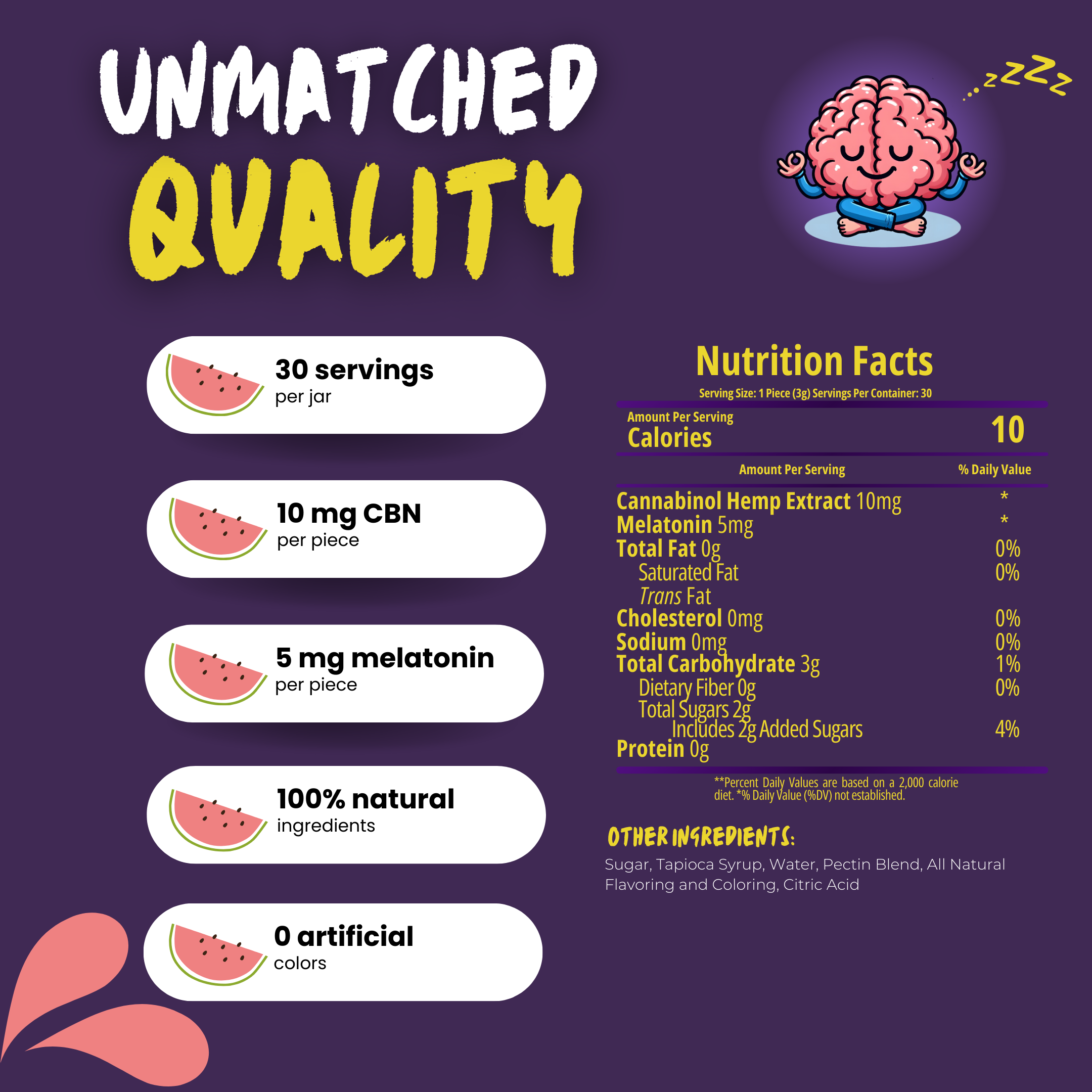 Cerebral Tranquility Nighttime Gummy with CBN
