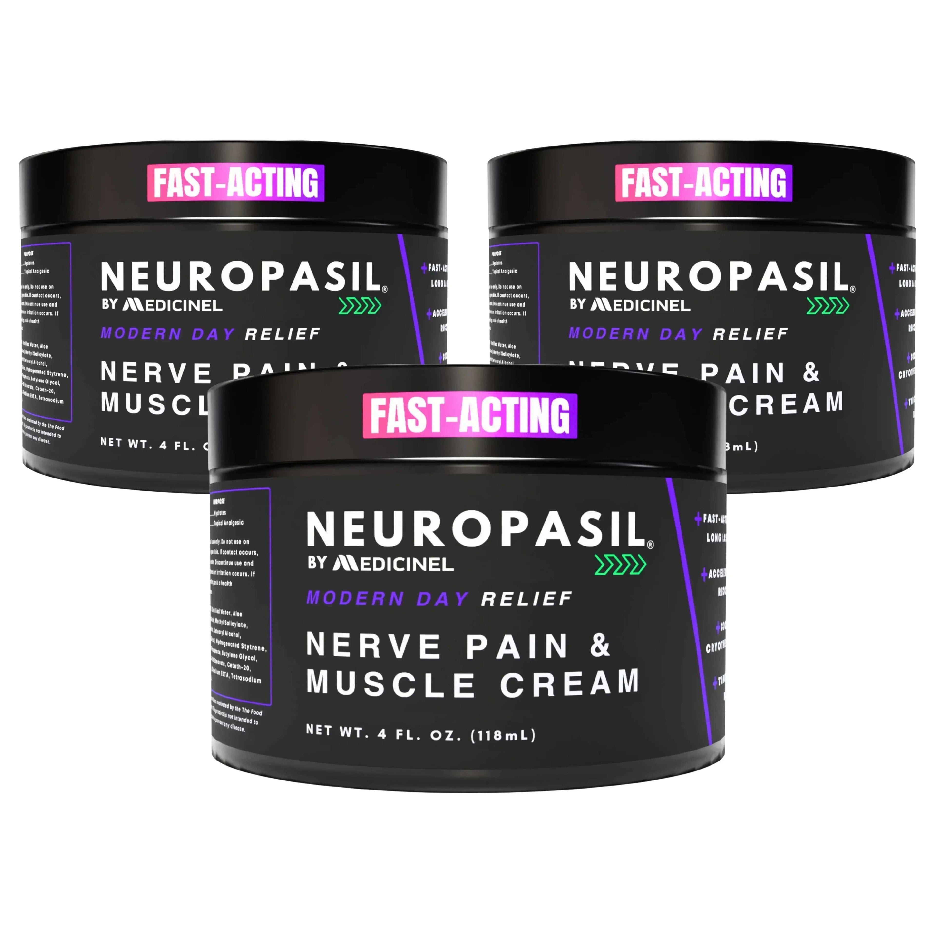 Neuropasil Nerve Pain Relief & Muscle Cream 4 Oz