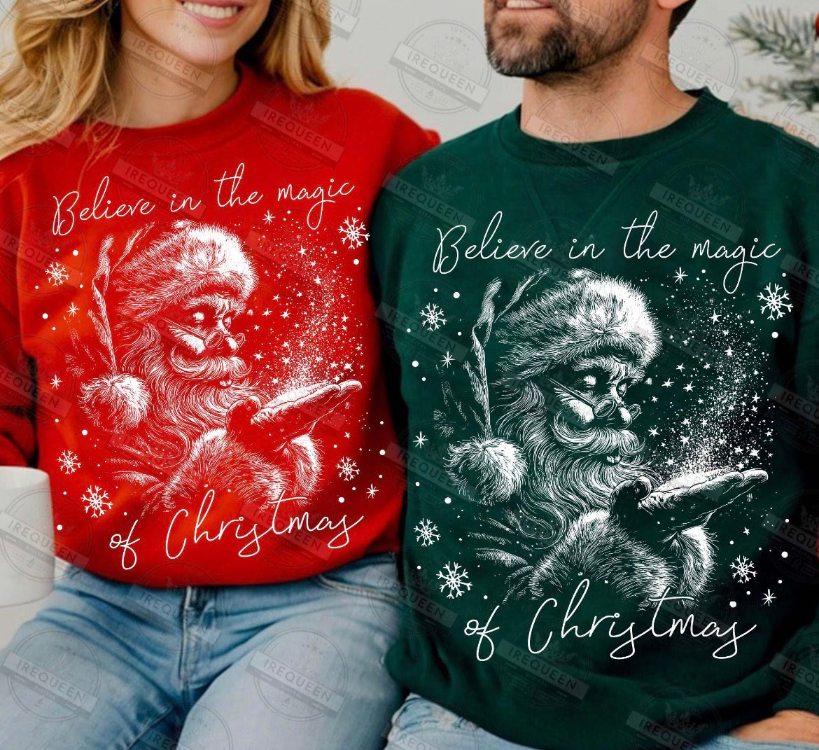 Vintage Believe in Christmas Santa Comfort Colors T-Shirt