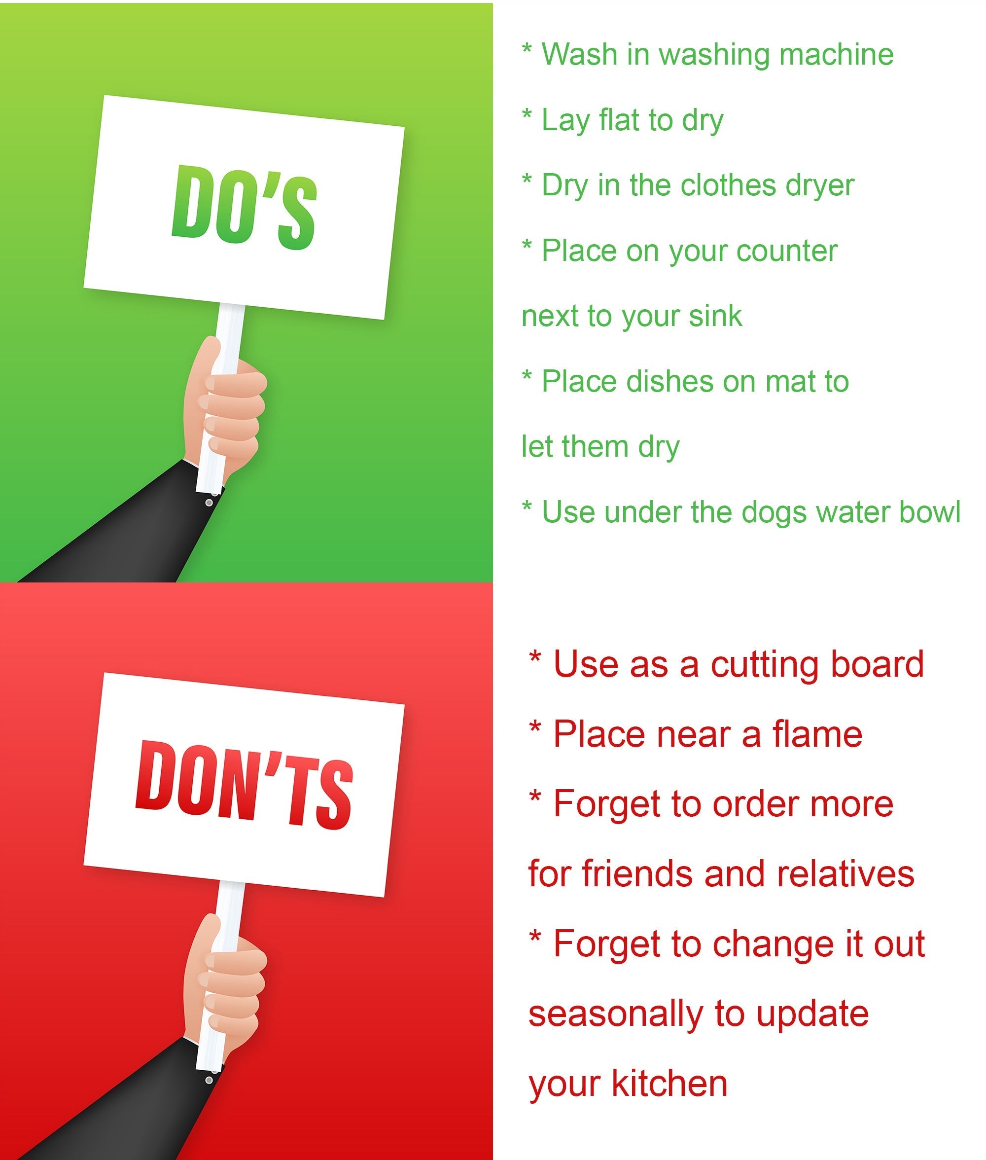 Shih Tzu Cozy Christmas Dish Drying Mat