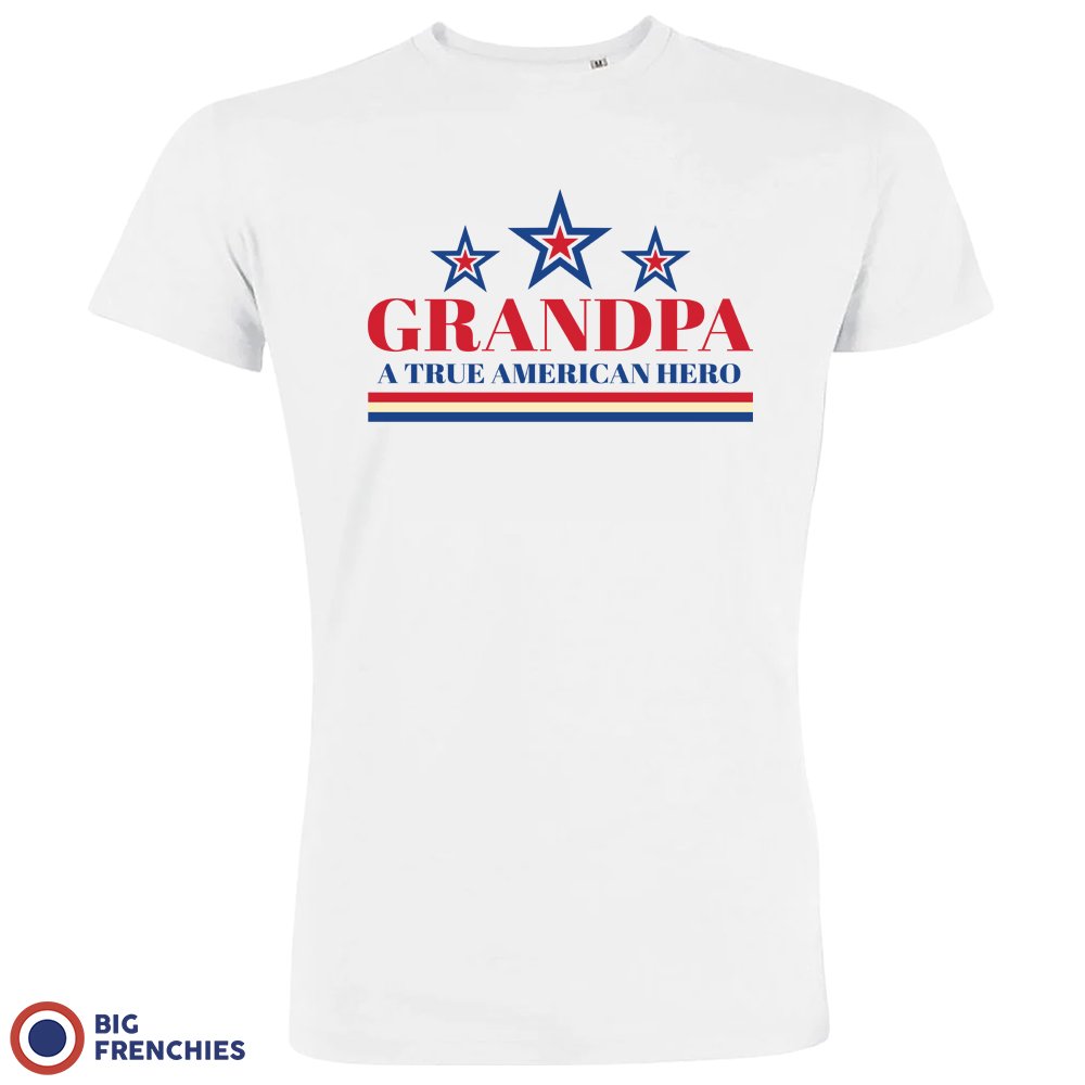 Grandpa A True American Hero Men's Organic Tee