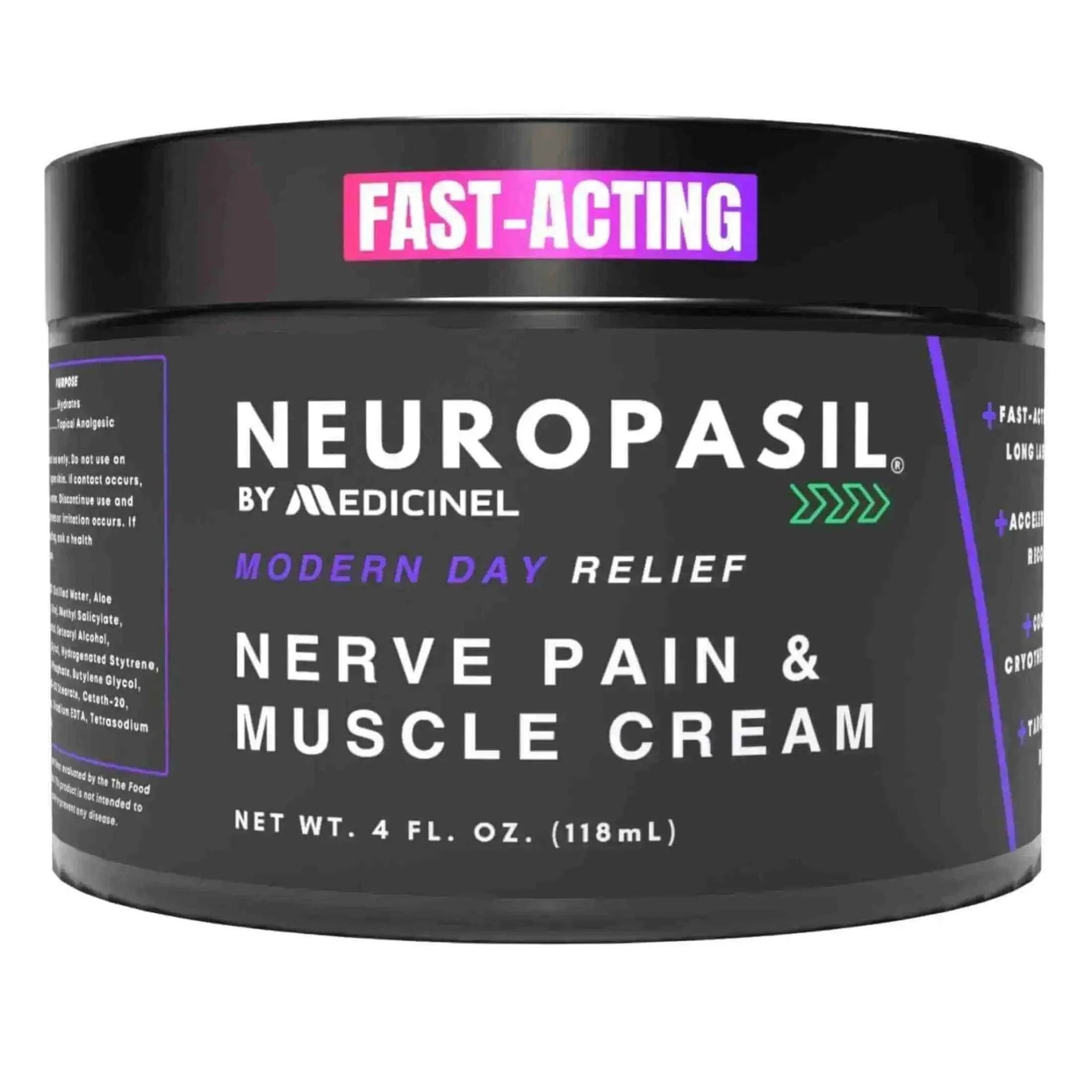 Neuropasil Nerve Pain Relief & Muscle Cream 4 Oz