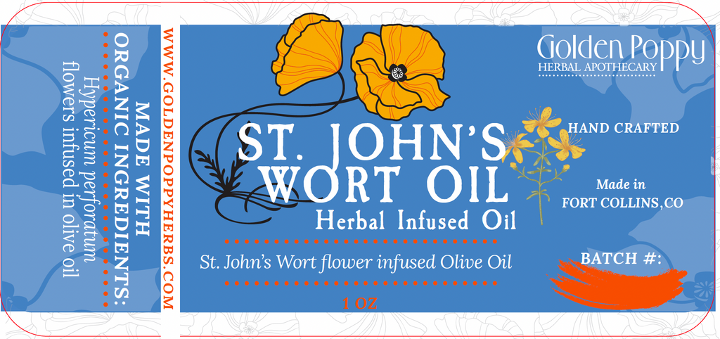 Saint (St.) John's Wort Flower Infused Olive Oil