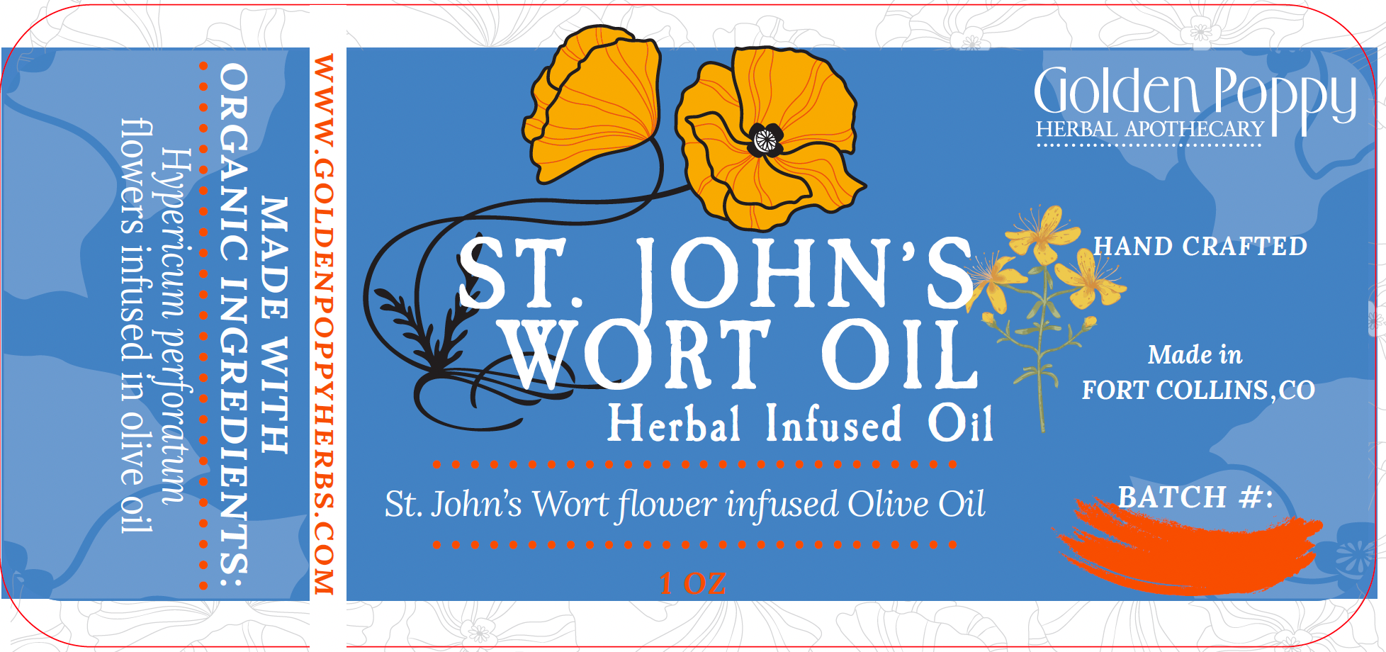 Saint (St.) John's Wort Flower Infused Olive Oil