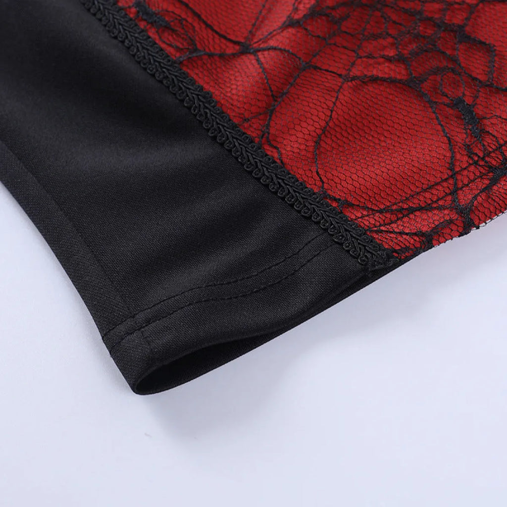Gothic Spider Lace Cami Top