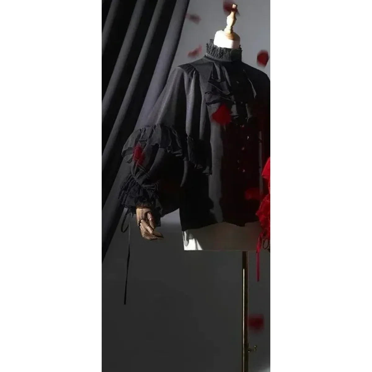 Kawaii Lace Lantern Sleeve Blouse