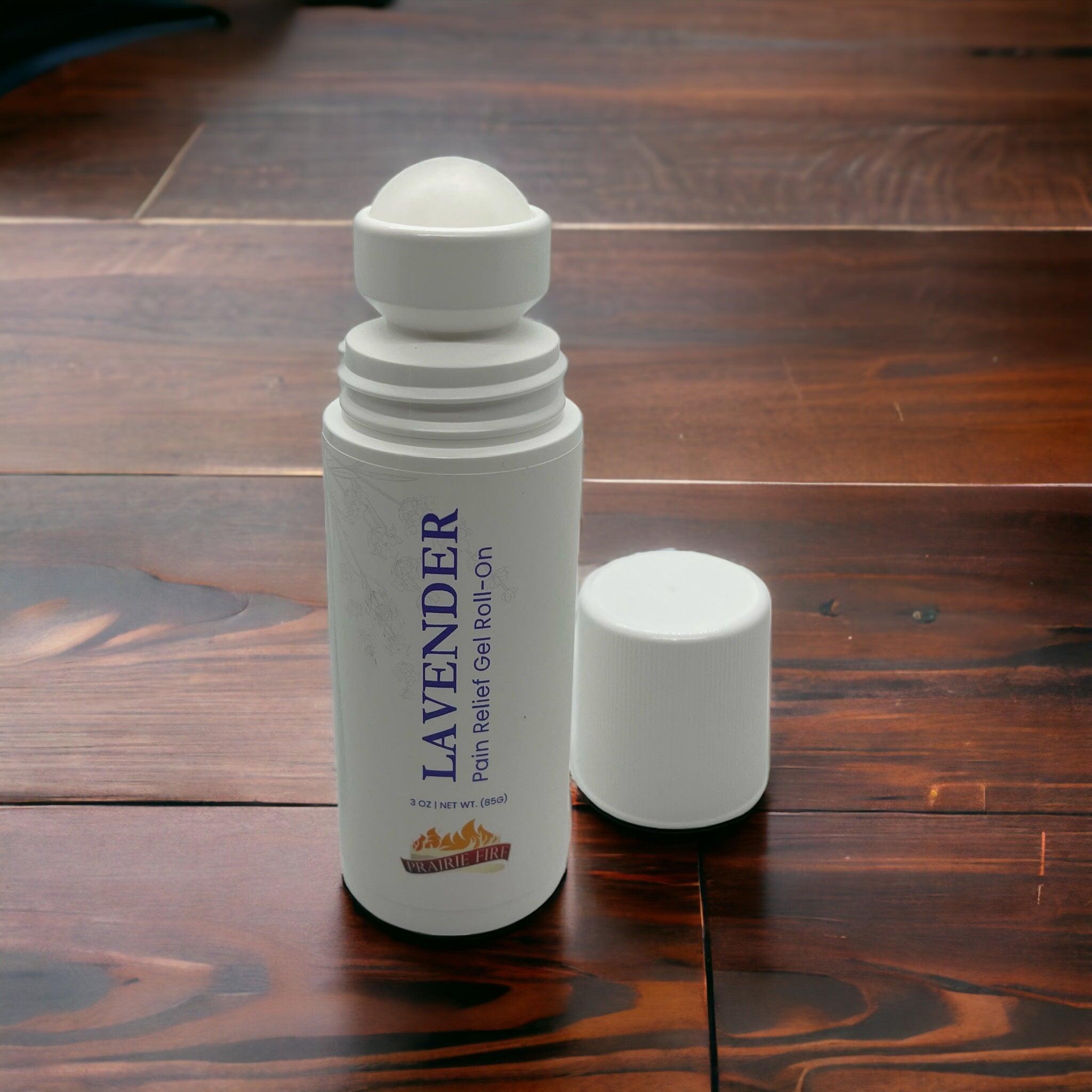 Lavender & Menthol Soothe Pain Gel Roll-on - 3 oz. (Prairie Fire Lavender Farm Richter's)