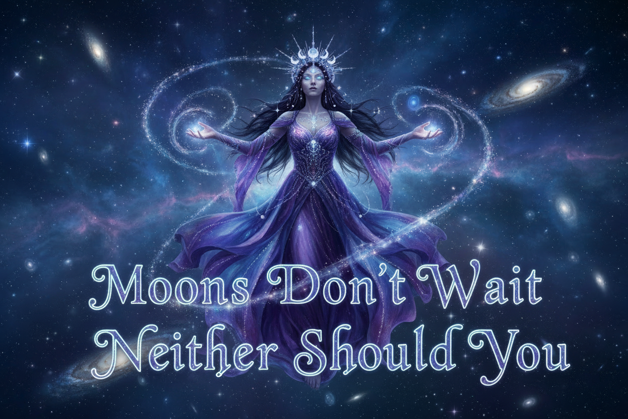 Moons Dont wait neither should you can you add that