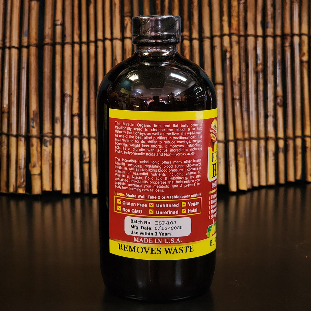 Organic Firm and Flat Belly Bitters 16oz - Detox & Energizer